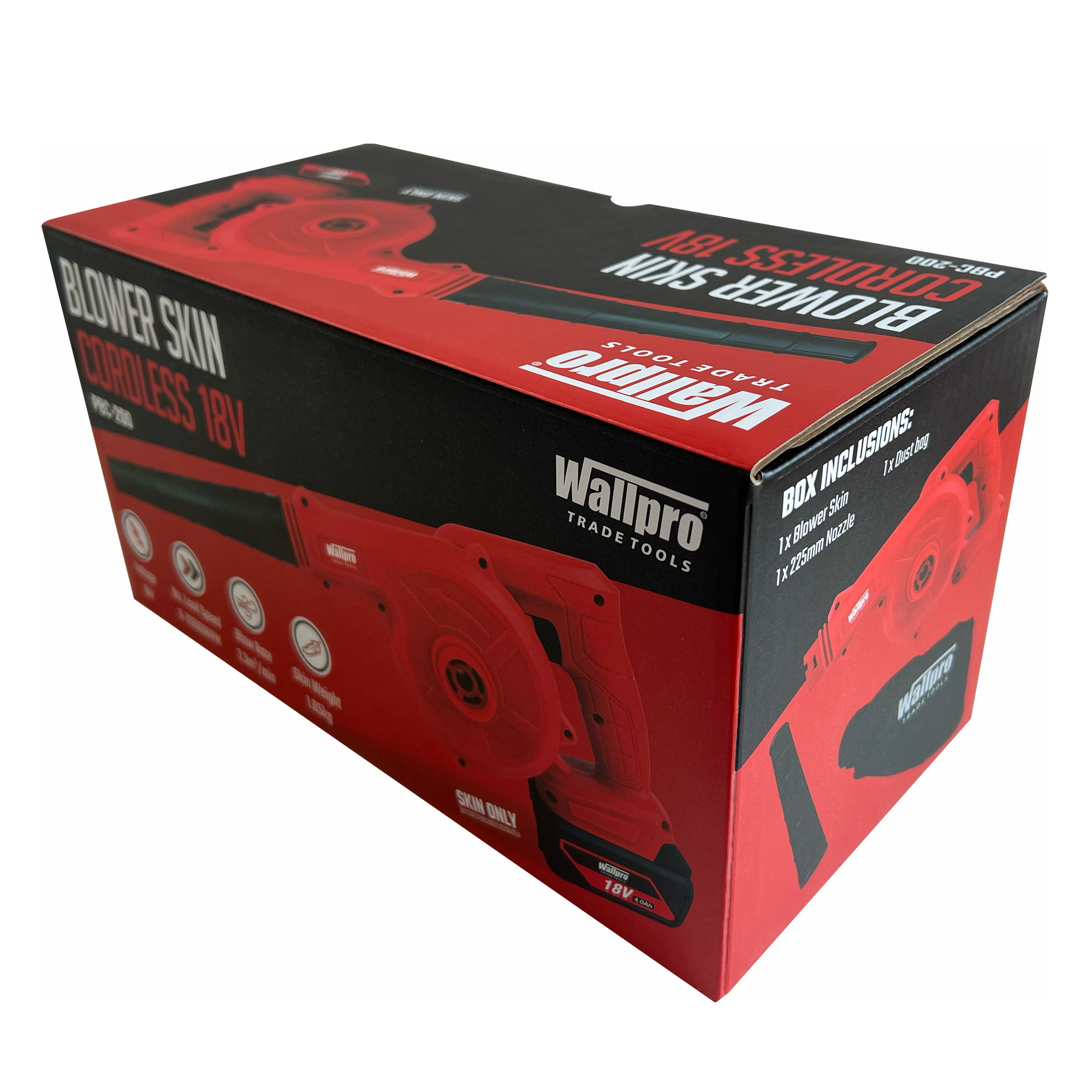 wallpro cordless 18v blower skin only